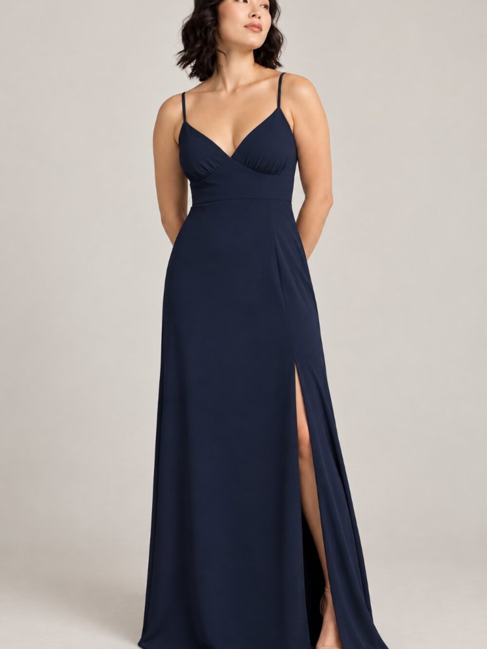 NWT Park & Fifth Torrance Dress XXL Navy Blue Bridesmaid Gown Made in Canada
